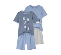 VERTBAUDETLot de 2 pyjashorts Requins garçonbleu ciel5A