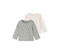VERTBAUDETLot de 2 T-Shirts bébé Basics Manches longuesvert sauge18M(81CM)