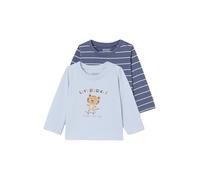 VERTBAUDETLot de 2 T-Shirts Manches bébébleu ciel6M(67CM)