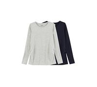 VERTBAUDETLot de 2 T-Shirts Manches Longues grossesseLOT MARINE/GRIS38/40