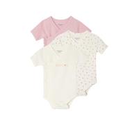 VERTBAUDETLot de 3 bodies naissance manches courtes "mon petit c½ur"roseNAISSANCE(50CM)