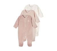 VERTBAUDETLot de 3 Dors-Bien en Velours Ouverture Naissance bébélot Bois de rose6M(67CM)