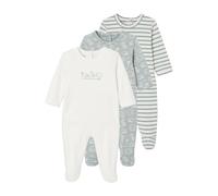 VERTBAUDETLot de 3 Pyjamas bébé Mixtes en Interlock BASICSbleu grisé3M(60CM)