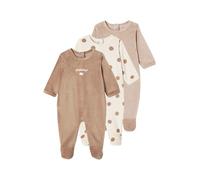 VERTBAUDETLot de 3 Pyjamas bébé Mixtes en veloursLot cappuccino18M(81CM)