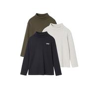 VERTBAUDETLot de 3 sous-Pulls garçon.kaki4A