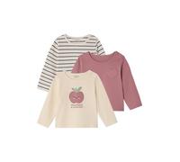 VERTBAUDETLot de 3 T-Shirts Basics bébé Manches longuesvieux rose24M(86CM)