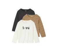 VERTBAUDETLot de 3 t-Shirts Fantaisie Fille Manches longuesanthracite8A