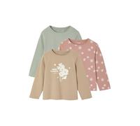 VERTBAUDETLot de 3 t-Shirts Fille Fantaisie Manches longuesvert de gris4A