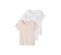 VERTBAUDETLot de 3 T-Shirts Manches Courtes Fantaisie Fille BASICSblanc3A