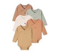 VERTBAUDETLot de 5 bodies Basics ouverture naissancejaune pâle3M(60CM)