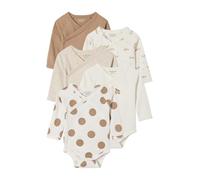 VERTBAUDETLot de 5 bodies naissance avec ouverture américainenoisette9M(71CM)