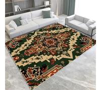 Verte Foncé Machine Géométrique Machine Washable Area Tapis 160 X 230 Cm Soft Fluffy Non Glisser Le Tapis De Pile Courte pour Le Salon Chambre Salle Bureau DE CUIT,160 X 230 Cm