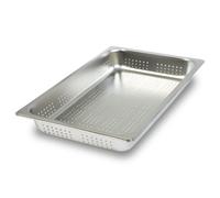 VERTES Bacs GN 1/1 Gastro Norm Gastronorm (Acier inoxydable, 65mm de profondeur, Perforé, Inoxydable, Résistant aux rayures, Résistant à la température de -40° à +300°C)