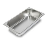 VERTES Bacs GN 1/3 Gastro Norm Gastronorm (Acier inoxydable, 65mm de profondeur, Hygiénique, Inoxydable, Anti-rayures, Résistant à la température de -40° à +300°C)