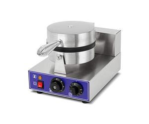 vertes Gaufrier Professionnel Électrique 1000W En Acier Inox (Fonction Minuterie Jusqu'à 5 min, Température 50-300 °C, 4 Pieds en Caoutchouc Antidérapants, Revêtement Antiadhésif)
