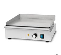 VERTES Plancha électrique 1700 W en acier inoxydable Surface de cuisson lisse 40 x 26 cm, thermostat, température 50-300 °C