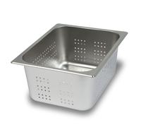 VERTES Récipients GN 1/2 Gastro Norm Gastronorm (Acier inoxydable, 150mm de profondeur, Perforé, Inoxydable, Résistant aux rayures, Résistant à la température de -40° à +300°C)