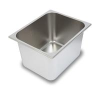 VERTES Récipients GN 1/2 Gastro Norm Gastronorm (Acier inoxydable, 200mm de profondeur, Hygiénique, Inoxydable, Résistant aux rayures, Résistant à la température de -40° à +300°C)