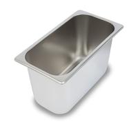 VERTES Récipients GN 1/3 Gastro Norm Gastronorm (Acier inoxydable, 200mm de profondeur, Hygiénique, Inoxydable, Résistant aux rayures, Résistant à la température de -40° à +300°C)