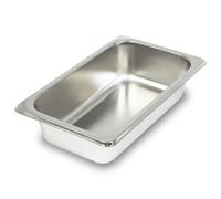VERTES Récipients GN 1/4 Gastro Norm Gastronorm (Acier inoxydable, 65mm de profondeur, Hygiénique, Inoxydable, Résistant aux rayures, Résistant à la température de -40° à +300°C)