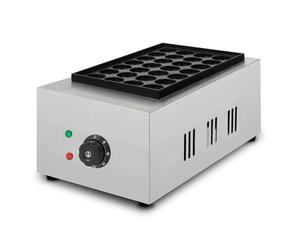 VERTES Takoyaki Machine Electrique Appareil a Takoyaki 2000W Acier Inox, Thermostat, Température Réglable en Continu Jusqu'à 300 °C, Plaque de Gril en Fonte Anti-Adhésive, 28 Puits Ronds
