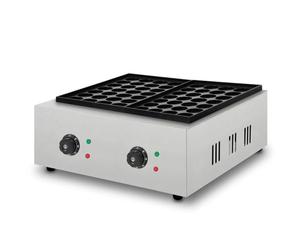 VERTES Takoyaki Machine Electrique Appareil a Takoyaki 4000W Acier Inox, Thermostat, 2x Température Réglable en Continu Jusqu'à 300 °C, Plaque de Gril en Fonte Anti-Adhésive, 56 Puits Ronds