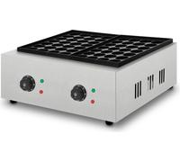 VERTES Takoyaki Maker, Machine à Takoyaki, Electrique 4000W, Gril avec boîtier en acier inoxydable, 2x Température Réglable jusqu'à 300 °C