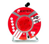 Vertex PB50METAL Câble d'extension 50 m 3 x 2 5 mm 3000 W IP44 Noir