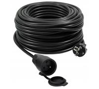 VERTEX PZO50M Rallonge électrique rétractable 50 m 3x2,5 mm Noir