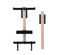 Vertical Bike Wall Mount - Indoor Bicycle Storage Rack, Space Efficient Organizer | Wood Metal Bike Holder Secure Hanging Rack Home Workshop Basement Utility Room Shed Gear Management
