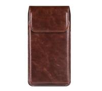 Vertical Etui de Ceinture Cuir pour Telephone Portable, Pochette Téléphone Holster Homme, Universel Ceinture Clip Sacoche Homme Poche Taille Sac Banane Portefeuille Coque avec Boucle de Ceinture