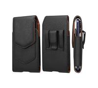 Vertical Étui de Ceinture Téléphone Homme, Pochette de Ceinture Clip Telephone Portable, Cuir Housse de Transport Sac de Taille Portefeuille Smartphone Etui avec Boucle de Ceinture et Mousqueton
