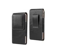 Vertical Leather Holster with Belt Loop for Texet TM-5083 Pay 5 (2019)