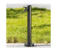 Vertical Stainless Steel Outdoor Water Column Cylindrical Garden Water Feature for Lawns Patios and Backyards (60cm 23.6in) and Stylish Design