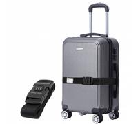 VERTICAL STUDIO "Bergen" 20" Bagage à main gris avec sangle de bagage GRATUITE Taille:taille unique