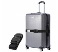 VERTICAL STUDIO "Bergen" 24" Valise gris avec sangle de bagage GRATUITE Taille:taille unique