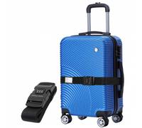 VERTICAL STUDIO "Malmö" 20" Bagage à main bleu avec sangle de bagage GRATUITE Taille:taille unique