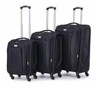 VERTICAL STUDIO Valise en tissu "Tromso" 20" 24" 28" Ensemble de 3 noir Taille:taille unique