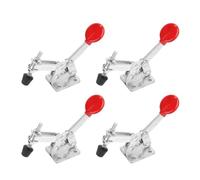 Vertical Toggle Clamp, 4Pcs 35Kg 77Lbs Holding Capacity Quick Release for Metalworking Welding and Assembly