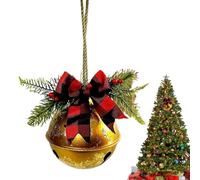 Verties de Noël géantes en plein air - Décor de vacances saisonnier avec arc festif, ornements en métal, grandes cloches résistantes aux intempéries avec construction métallique | Idéal pour les décor