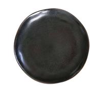 VERTIGO Assiette plate en Grès Médard de NOBLAT D27 Noir