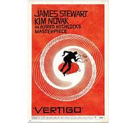 Vertigo One Sheet Poster 61 x 91,5 cm + 2 barres d'affiche en plastique 62 cm Noir