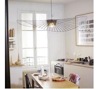 VERTIGO-Suspension Ø140cm cuivre rosace et câble noir Petite Friture | designé par Constance Guisset