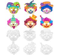 Vertintong Masques d'animaux pour enfants à colorier, loisirs créatifs en papier