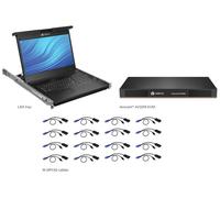 Avocent Accès au rack local - Console KVM avec commutateur KVM - 16 ports - USB - US International - 19" - rack-montable - 1366 x 768 @ 60 Hz - 250