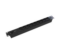 Vertiv PowerGo Unité de distribution électrique en rack Basic (standard) PDU en rack 1U 230 V 16 A 9 EC C13 à verrouillage manuel 3,6 kW