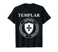 Vertus Templières des Chevaliers Templiers Bouclier T-Shirt