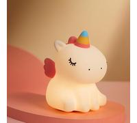 VERTYNO Lili la Licorne - Veilleuse Enfant LED Rechargeable, Lampe Silicone Douce, Tactile & Multicolore, Cadeau Bébé & Fille