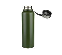 Verus - Bouteille d'eau réutilisable en acier inoxydable anti-fuite - pour la course à pied, la gym, le cyclisme - 1,5 l 1.5L (13x3.5 inch) Vert