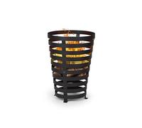 Blumfeldt Verus Braséro de jardin extérieur - foyer Ø 42cm - support stable en acier - noir Noir